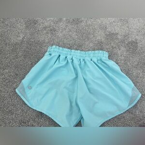 icing blue Lululemon hotty hot shorts